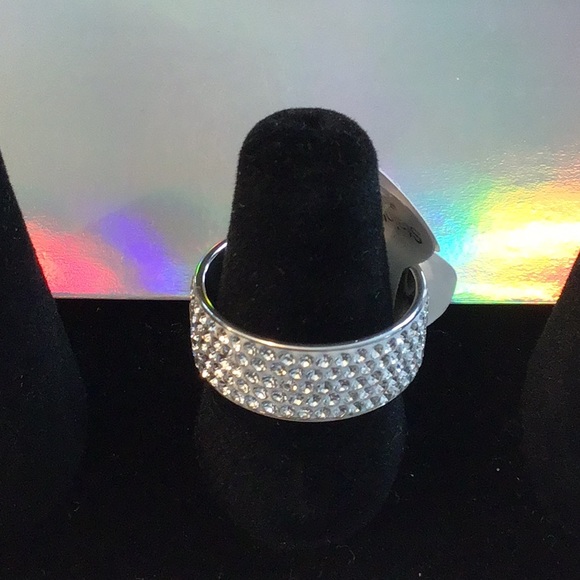 Stainless Steel Rhinestone Band - Picture 2 of 5